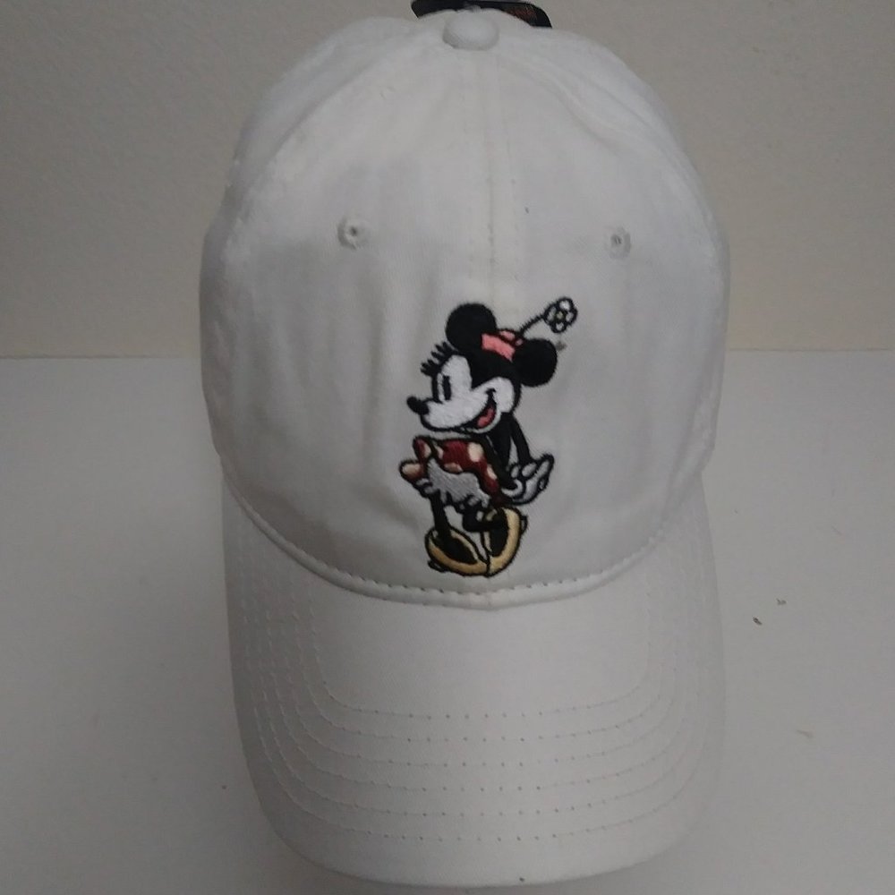 Minnie Mouse White Cap Polka Dots Inside
